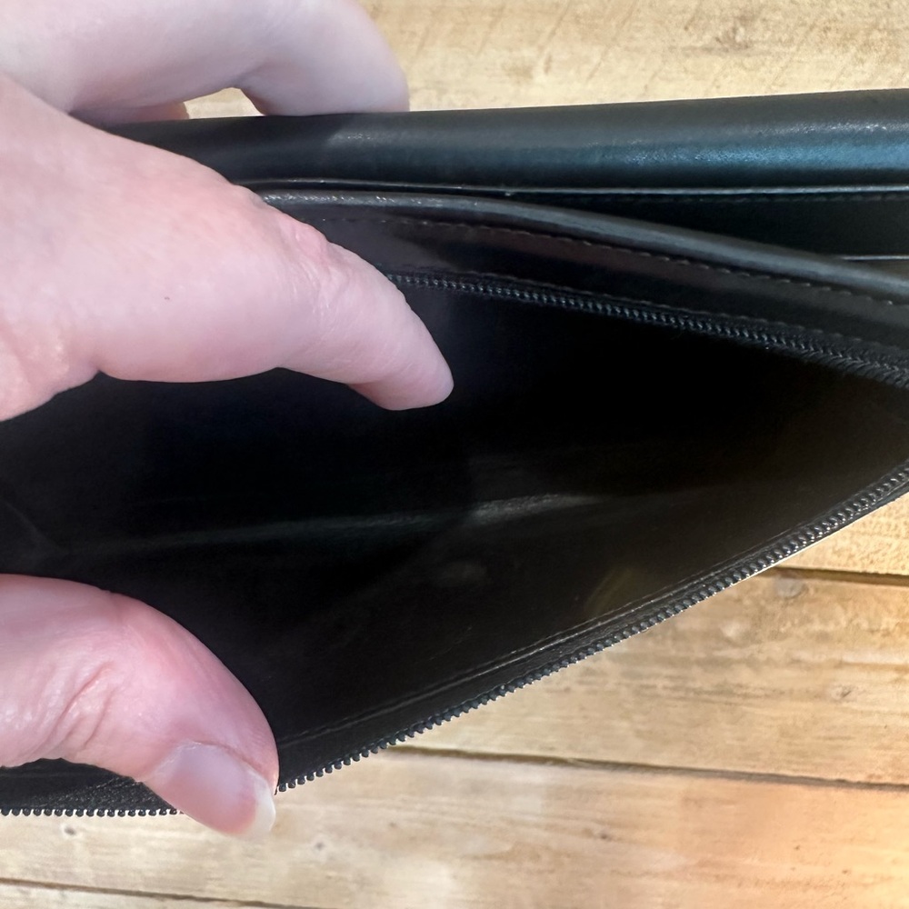 Vintage GUCCI Black Leather Wallet Clutch • Made in Italy - Picture 11 of 12